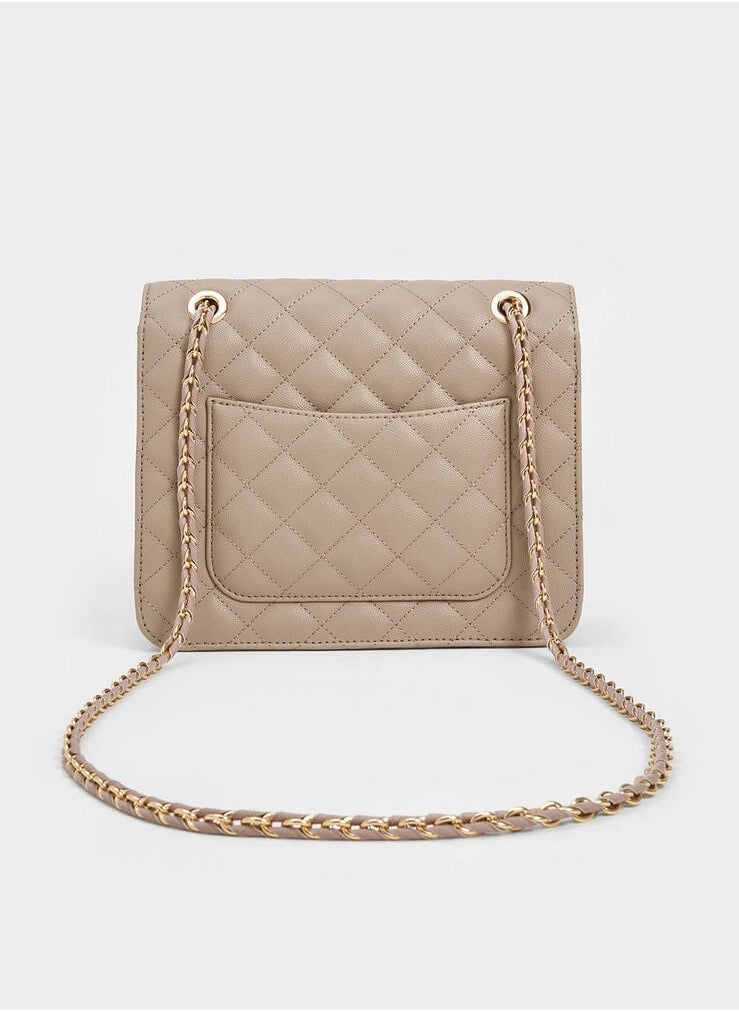 Quilted Chain Strap Clutch