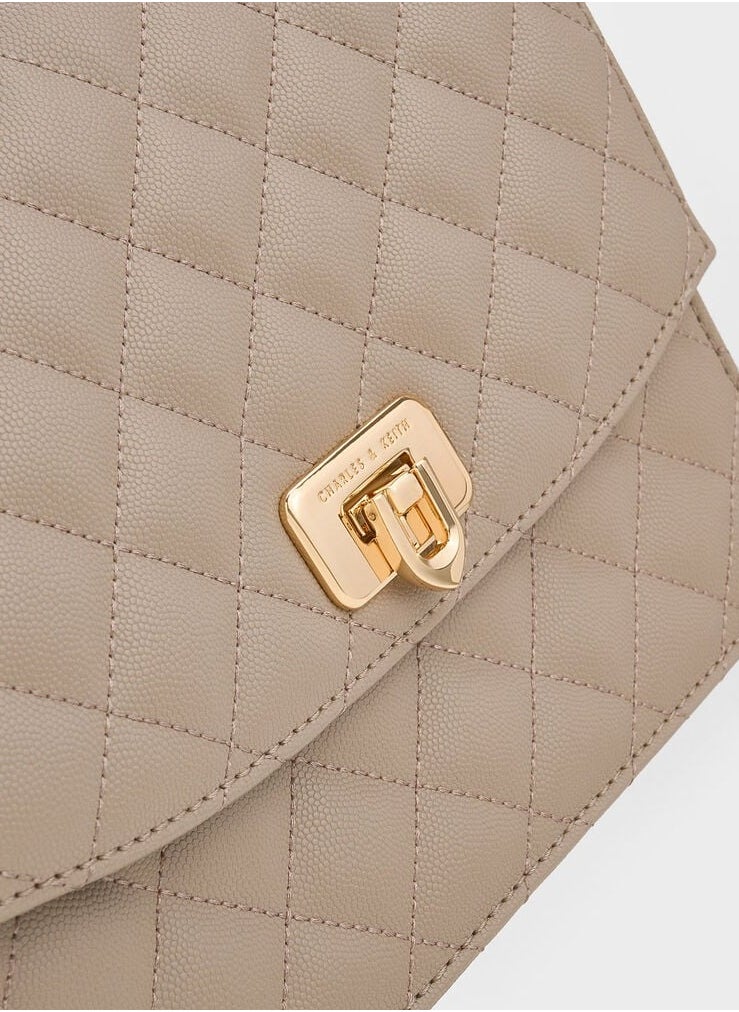 Quilted Chain Strap Clutch