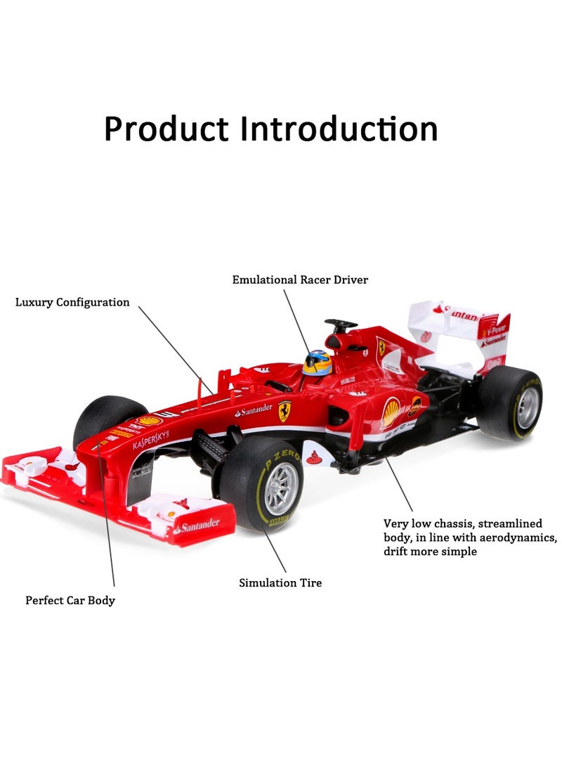 Ferrari F1 1:18 Scale Remote Control Car – High-Speed RC Formula 1 Racing Car, 40MHz Remote, 30m Range – Officially Licensed Ferrari Toy for Kids and Adults – Ferrari Red