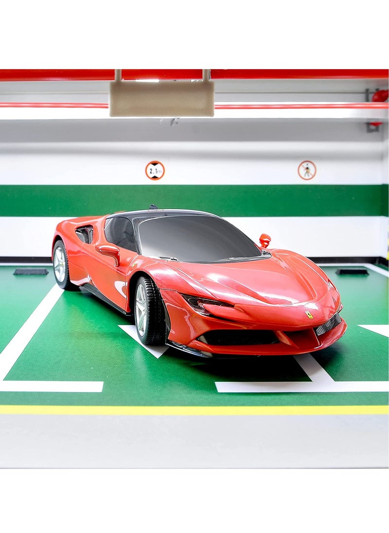 Remote Control Car 1:24 Scale Ferrari SF90 Stradale, Electric Sport Racing Hobby Toy Car, Suitable RC Cars for Adults & Kids, Halloween Christmas Birthday Gifts for Boys and Girls (Red)