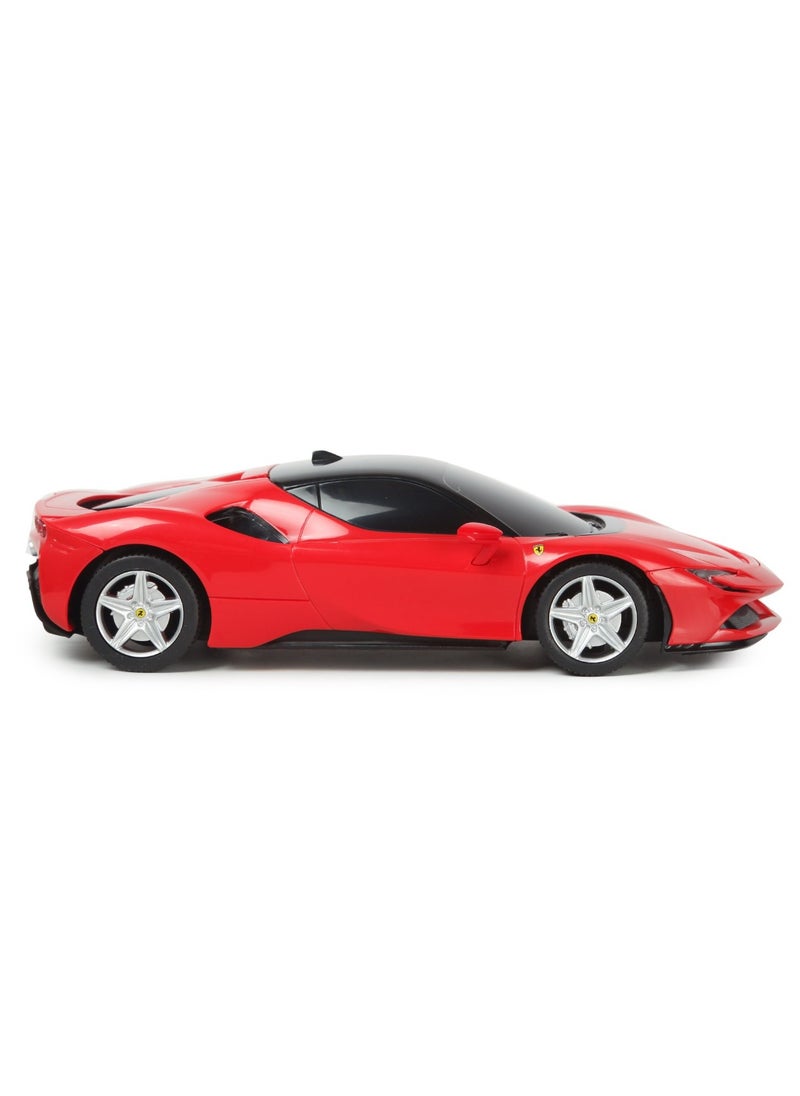 Remote Control Car 1:24 Scale Ferrari SF90 Stradale, Electric Sport Racing Hobby Toy Car, Suitable RC Cars for Adults & Kids, Halloween Christmas Birthday Gifts for Boys and Girls (Red)