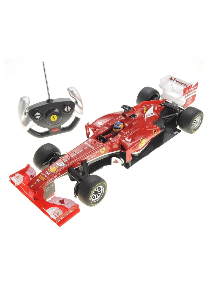 Ferrari F138 Formula One RC Car - Officially Licensed, 1:12 Scale, High Gloss Red, Full-Function Remote Control, Slick Tires, Kids & Collectors Toy