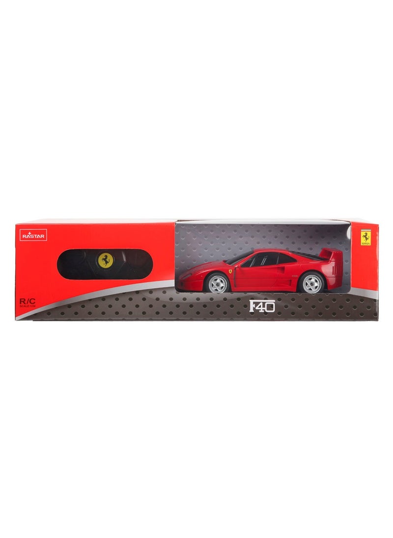 RASTAR Ferrari Toy Car, 1:24 Ferrari F40 Remote Control Toy Car, Classic Ferrari R/C Model, Gifts for Kids Boys