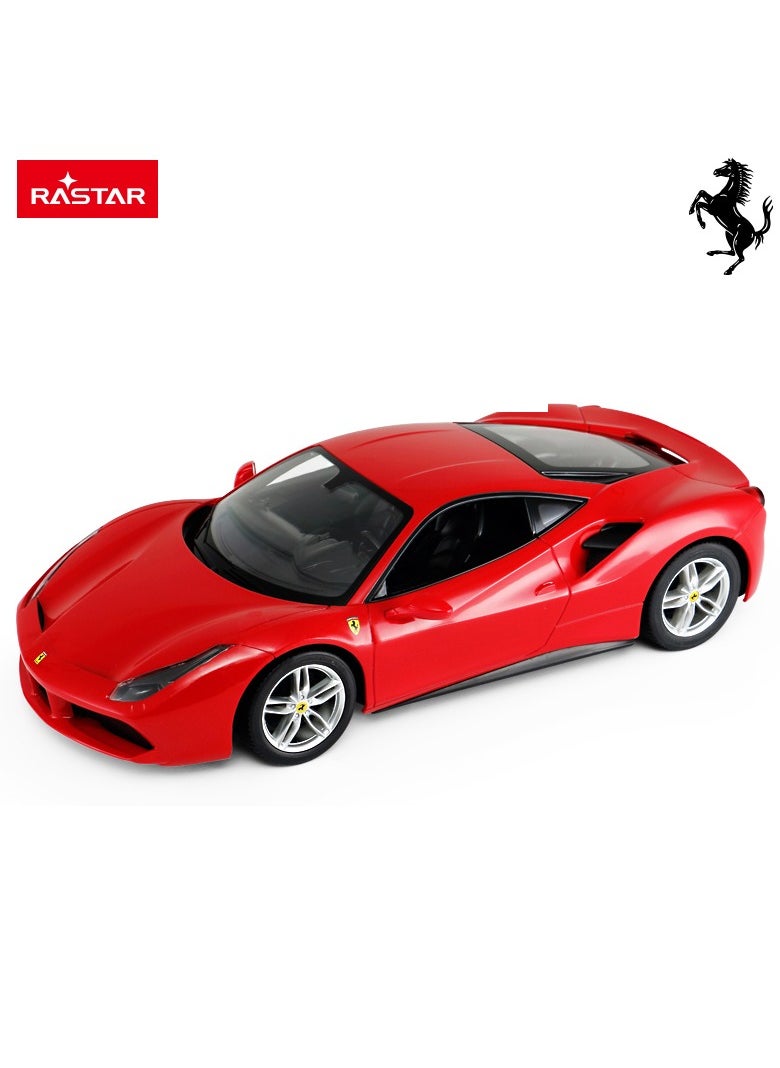 Ferrari 488 GTB Model, 1/14 Scale Ferrari Remote Control Car for Boys 8-12 - RED