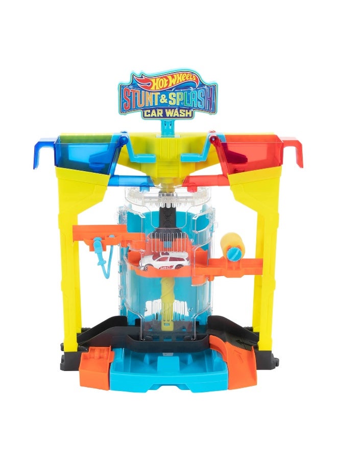 Stunt & Splash Car Wash Playset