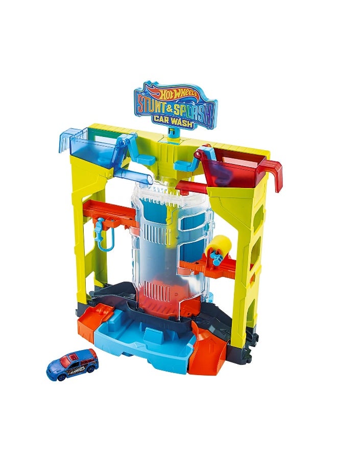 Stunt & Splash Car Wash Playset