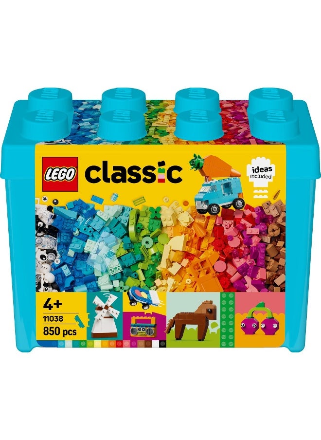 Classic Vibrant Creative Brick Box Toy Set 11038 Building Toy Set (850 Pieces)