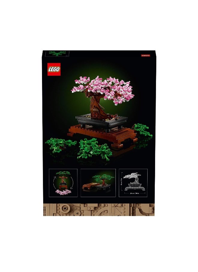 Icons Bonsai Tree 10281 Building Blocks Toy Set; Flowers Botanical Collection; Valentine Gifts For Her (878 Pieces)