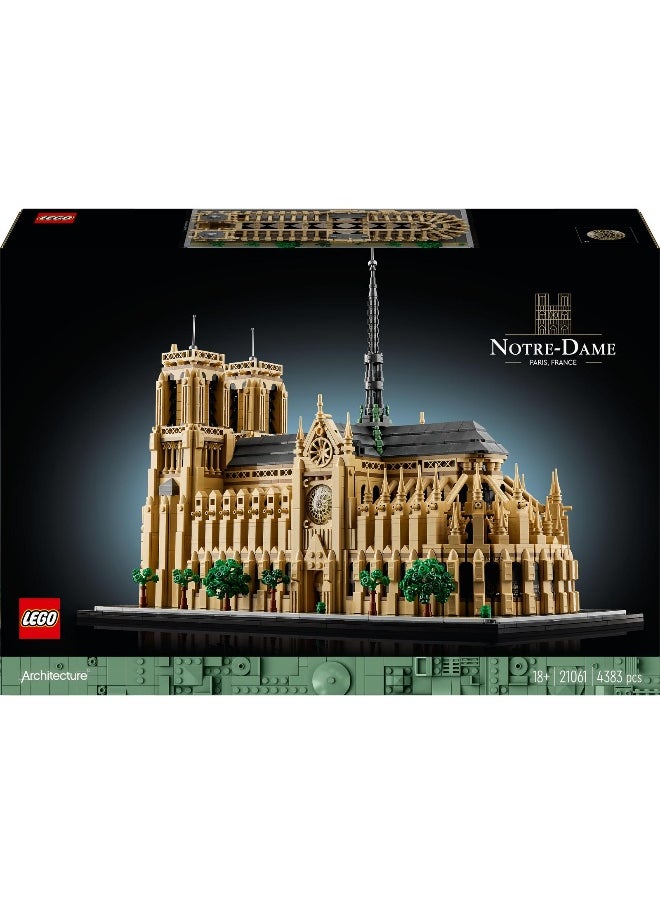 Architecture Notre-Dame De Paris Set 21061 Building Toy Set (4383 Pieces)