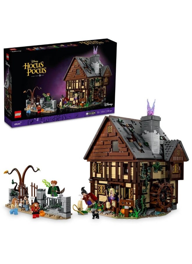 Ideas Disney Hocus Pocus: The Sanderson Sisters' Cottage 21341 Building Set (2316 Pieces)