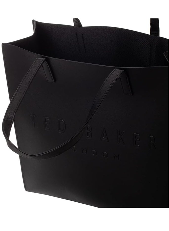 Ted baker wxb soocon crosshatch large women's shoulder tote bag handbag black