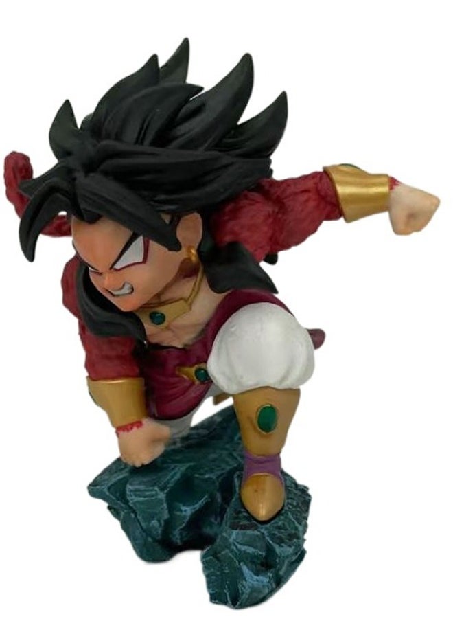 Dragon Ball Super Saiyan 4 Broly Action Figure Decorative Resin Sculpture Home Decor Statue, Art Figurine Home Ornament Decoration for Office, Living Room, Bedroom, Book Shelf, TV Cabinet, Desktop