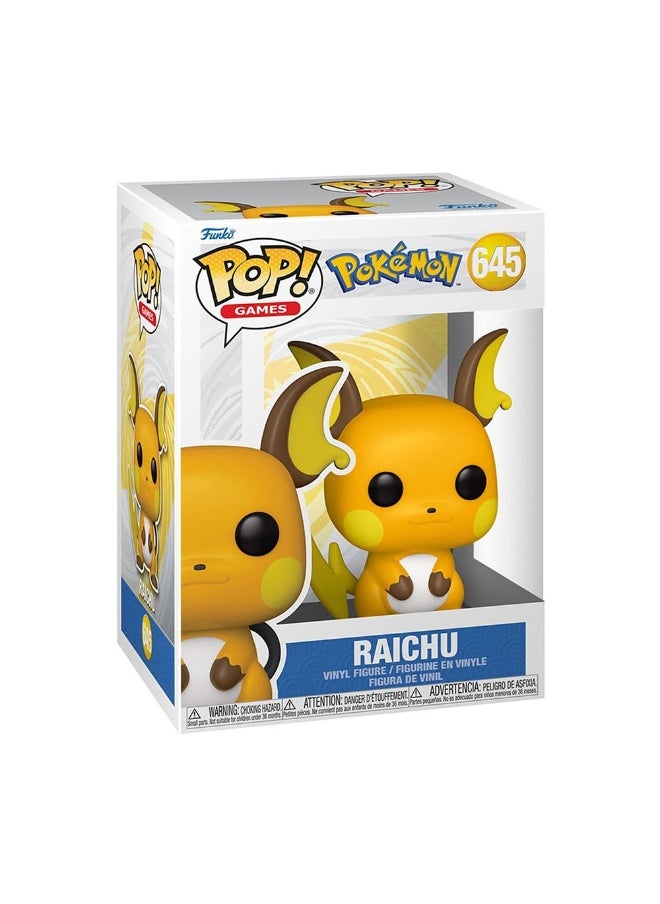 Pop Games Pokemon Raichu Vinyl Figure (9 Cm)