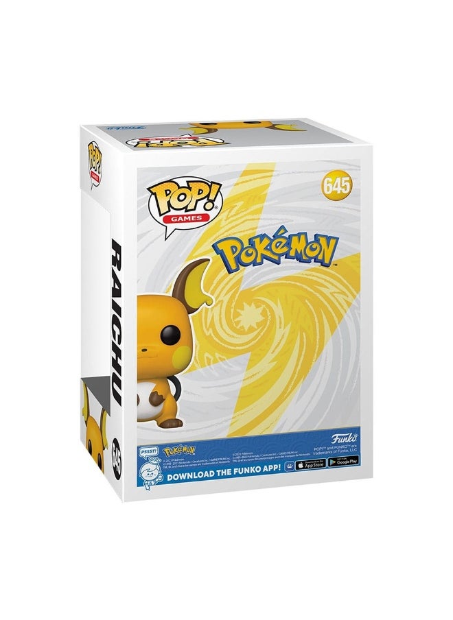 Pop Games Pokemon Raichu Vinyl Figure (9 Cm)