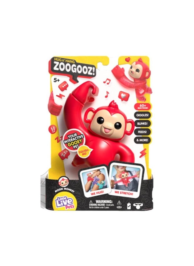 Hug N' Hang Zoogooz Monkey Mooki Interactive Gooey Pet