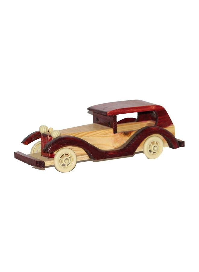 Wooden Vintage Classic Vehicle Car Toy Multicolour