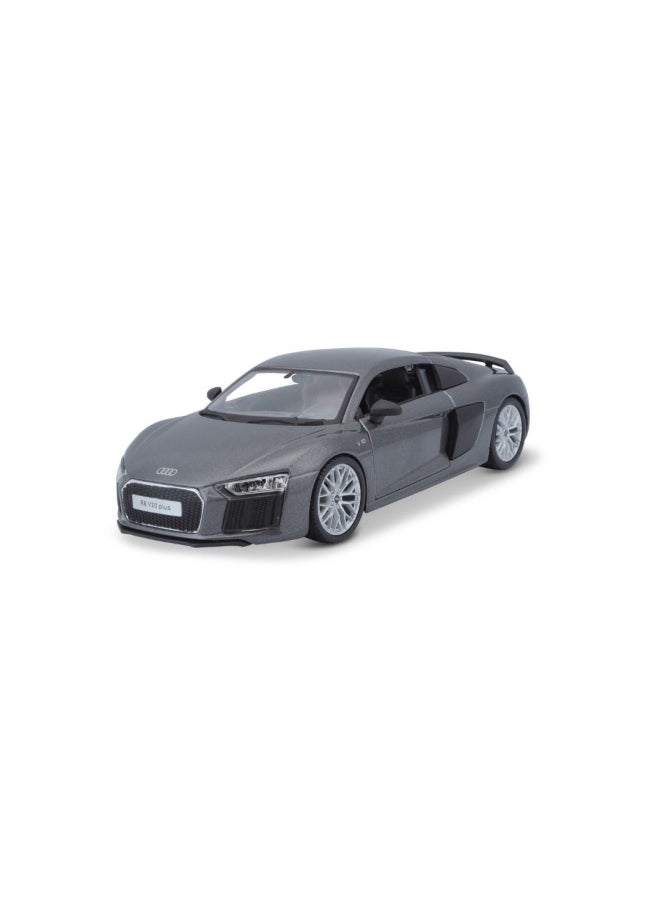 Maisto Audi R8 V10 Plus Diecast Model Car (1:24, Grey)