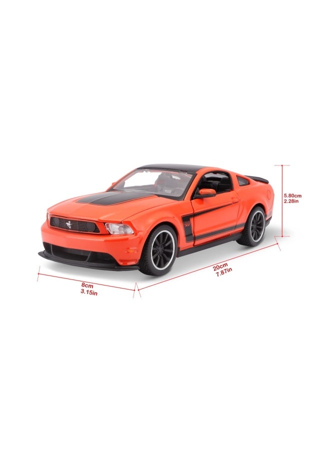 Maisto Ford Mustang Boss 302 Diecast Model Car (1:24, Orange)