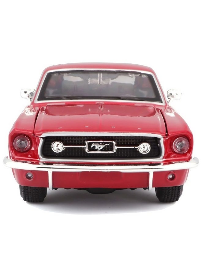 Maisto Ford Mustang 1967 Diecast Model Car (1:24, Red)