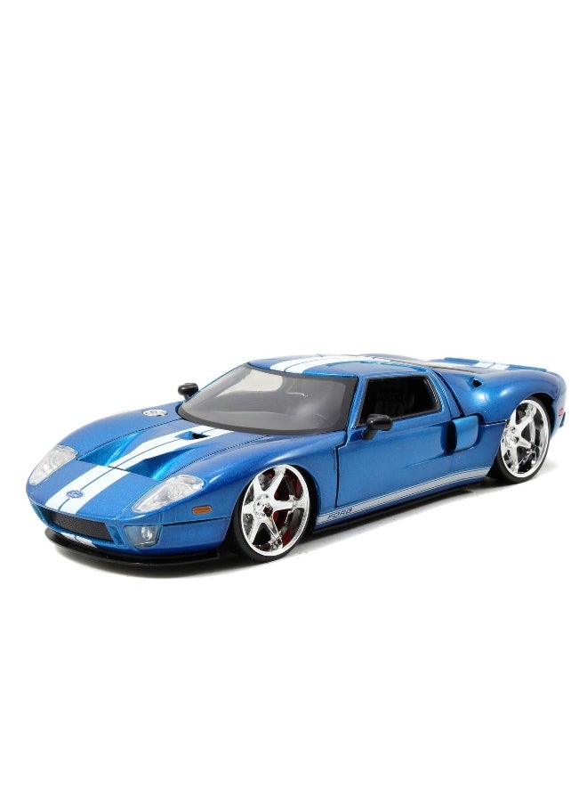 Jada Furious 7 2005 Ford GT Car (1:24, Blue)