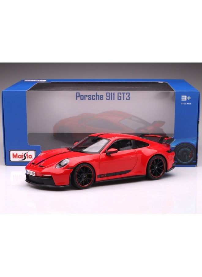 Maisto Porsche 911 GT3 Coupe Diecast Car (1:18, Red)