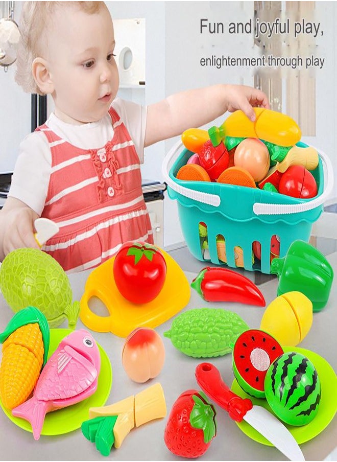 Kitchen Children's Toy Vegetable And Fruit Cutting Fun