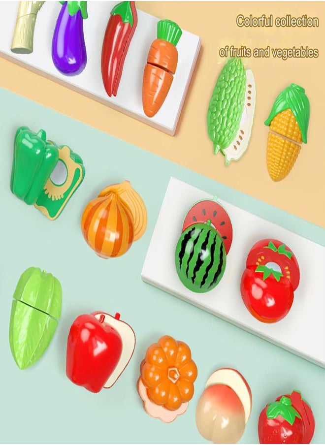 Kitchen Children's Toy Vegetable And Fruit Cutting Fun