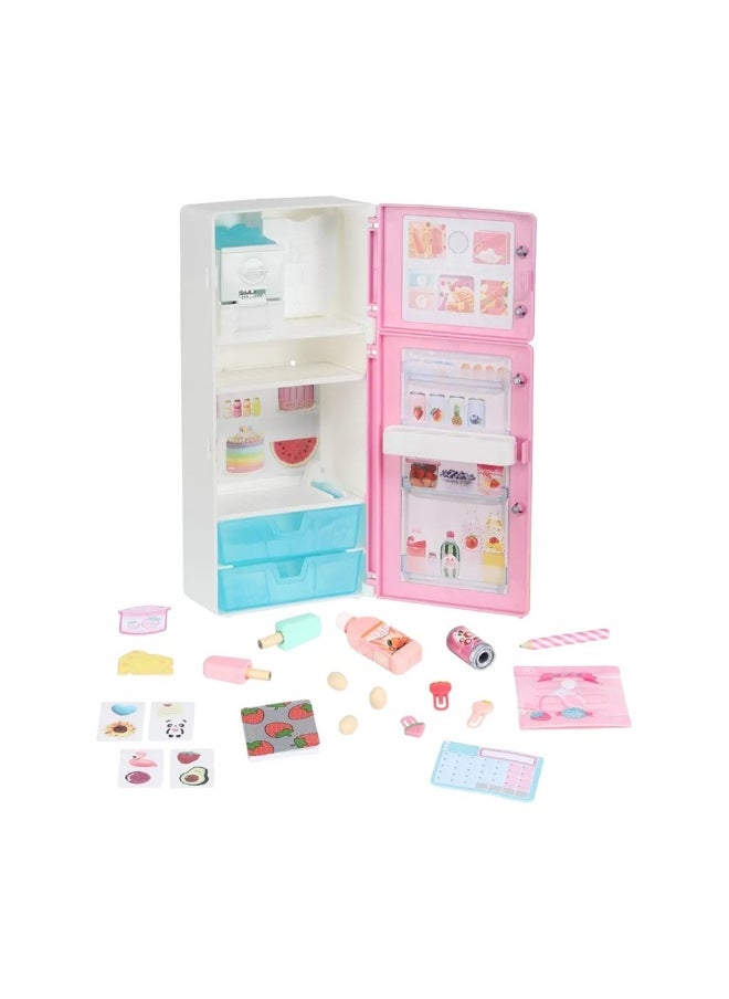 Real Littles Desktop Caddies Mini Fridge With Accessories