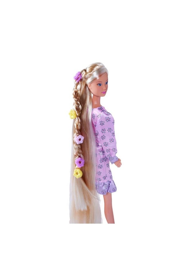 Steffi Love Fashion Flower Hair Doll with Accessories (9 Pieces)