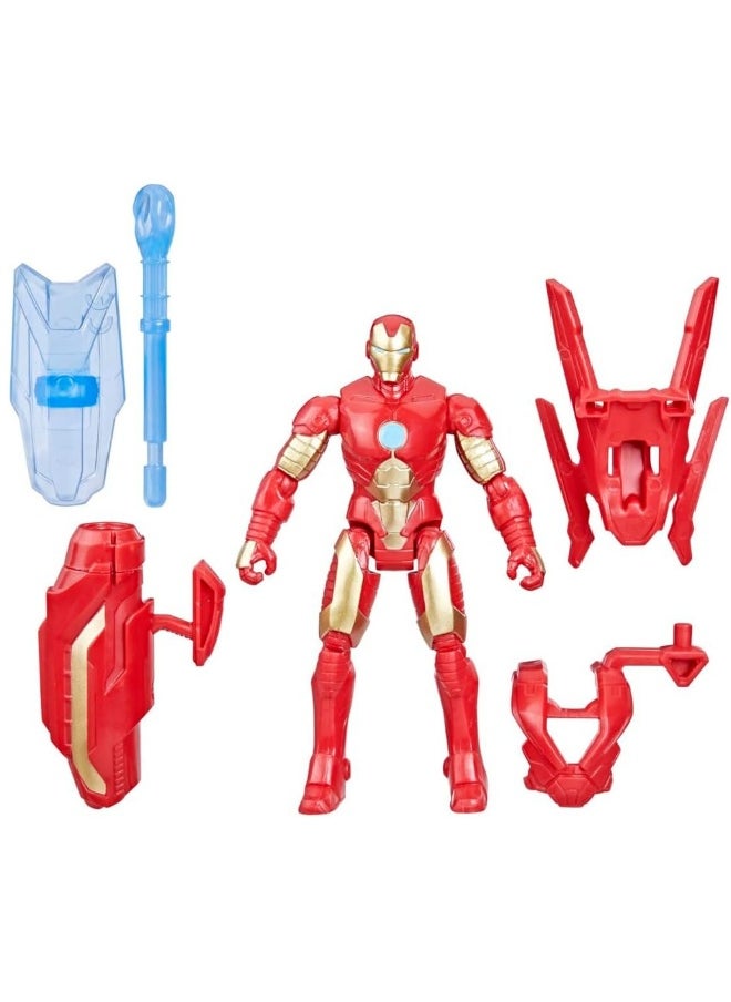 Marvel Avengers Epic Hero Series Battle Gear Iron Man Action Figure ( 10.2 cm )