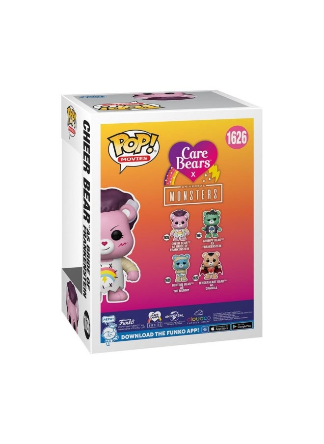 Funko Pop! Care Bears x Universal Monsters Collection Cheer Bear Bride of Frankenstein Vinyl Figure ( 12.2 cm )