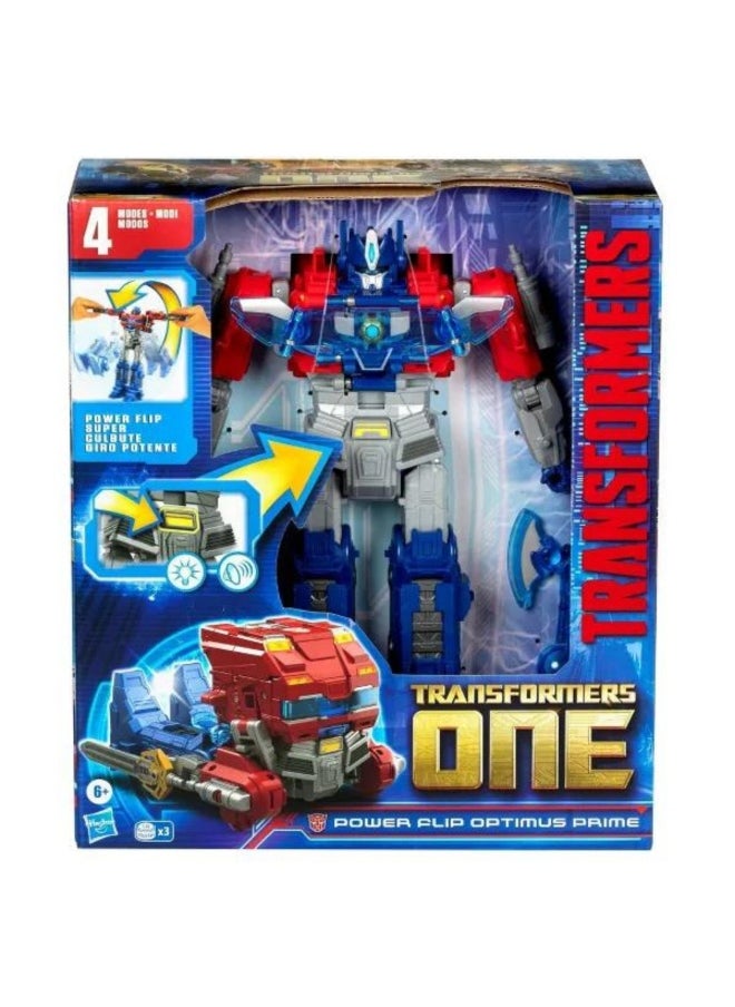 Transformers One Movie Power Flip Optimus Prime Converting Action Figure (25 cm)