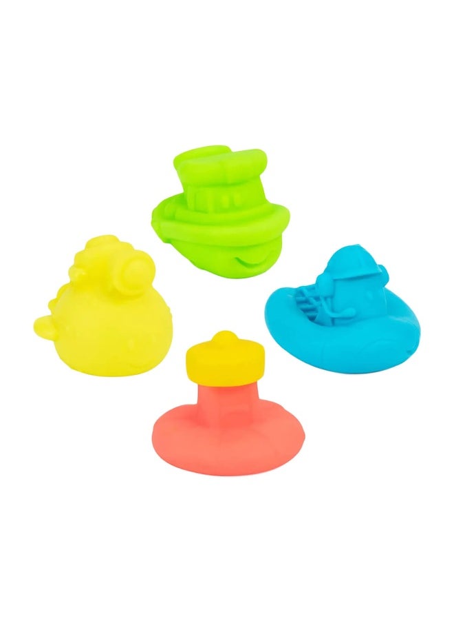 Light Up Buoy & Boats Toys (4 Pieces)