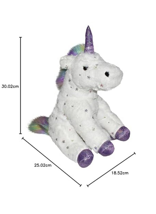 WILD REPUBLIC Foilkins, Unicorn, Stuffed Animal, 12 inches, Gift for Kids, Plush Toy, Fill is Spun Recycled Water Bottles