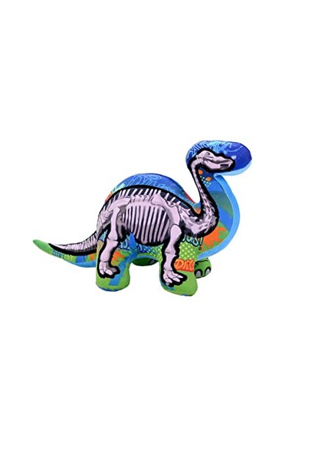 WILD REPUBLIC Graffiti Dino, Diplodocus, Stuffed Animal, 15 Inches, Plush Toy, Fill is Spun Recycled Water Bottles, Eco Friendly