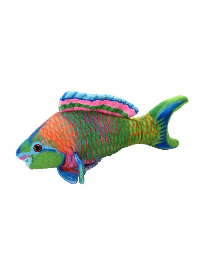 WILD REPUBLIC Coral Reefs, Parrotfish, Stuffed Animal, 6 inches, Gift for Kids, Plush Toy, Fill is Spun Recycled Water Bottles