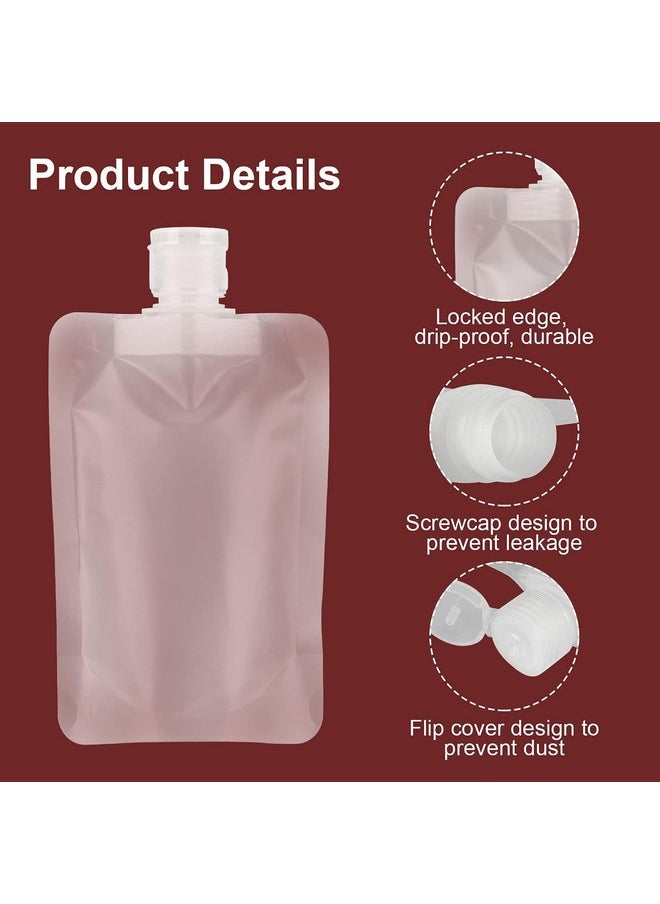 12 Pieces Travel Size Refillable Pouch For Toiletries Bulk 30Ml/50Ml/100Ml, Tsa Approved Squeeze Empty Stand Up Pouches For Liquids Lotion Shampoo Bags, Leak Proof Cosmetic Containers