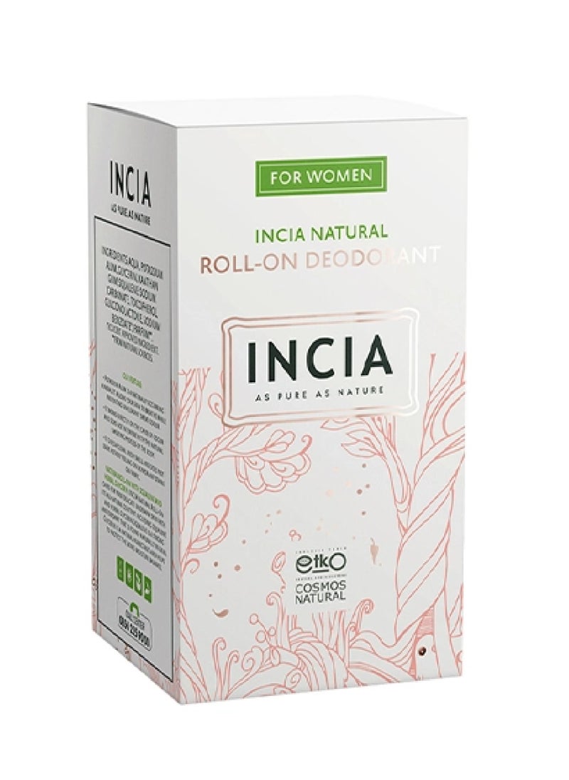 INCIA NATURAL ROLL-ON DEO FOR WOMEN 50ML