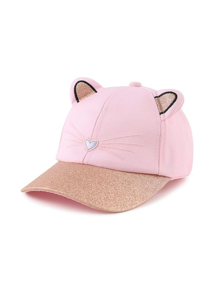 Girls Baseball Cap Kids Cute Hat Adjustable Trucker