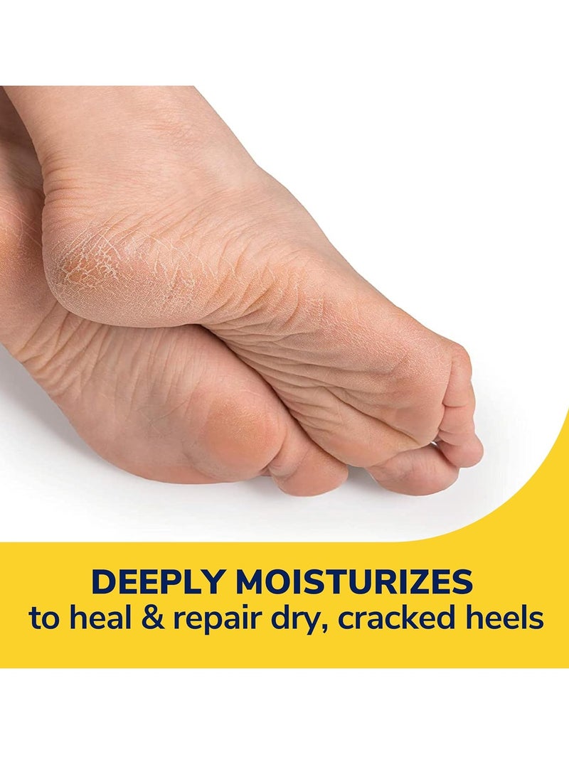 Severe Cracked Heel Repair Restoring Balm 2.5oz  with 25 percent Urea for Dry Cracked Feet Heals and Moisturizes for Healthy Feet