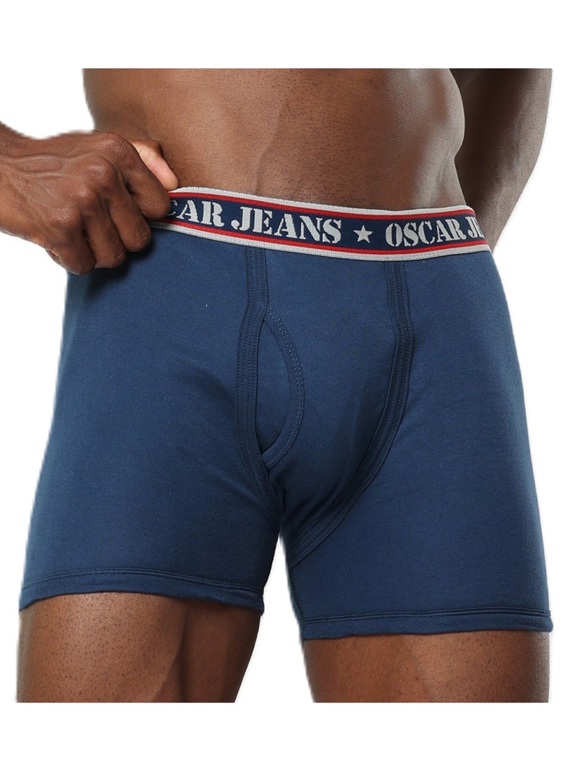 Double-Knit 100% Cotton Mens Boxer Briefs Underwear  Organic Ultrasoft Breathable Antibacterial 6 Pack