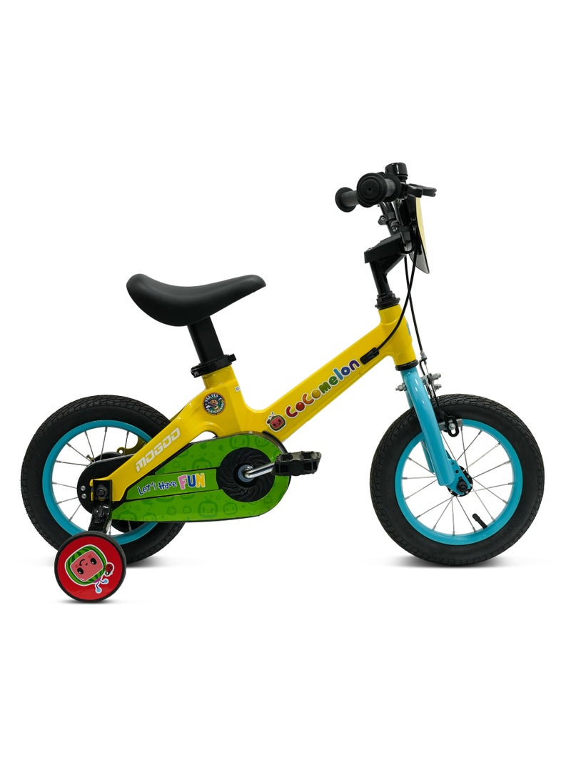 Mogoo - Cocomelon Play Kids Magnesium Bike - 12 Inch - Yellow