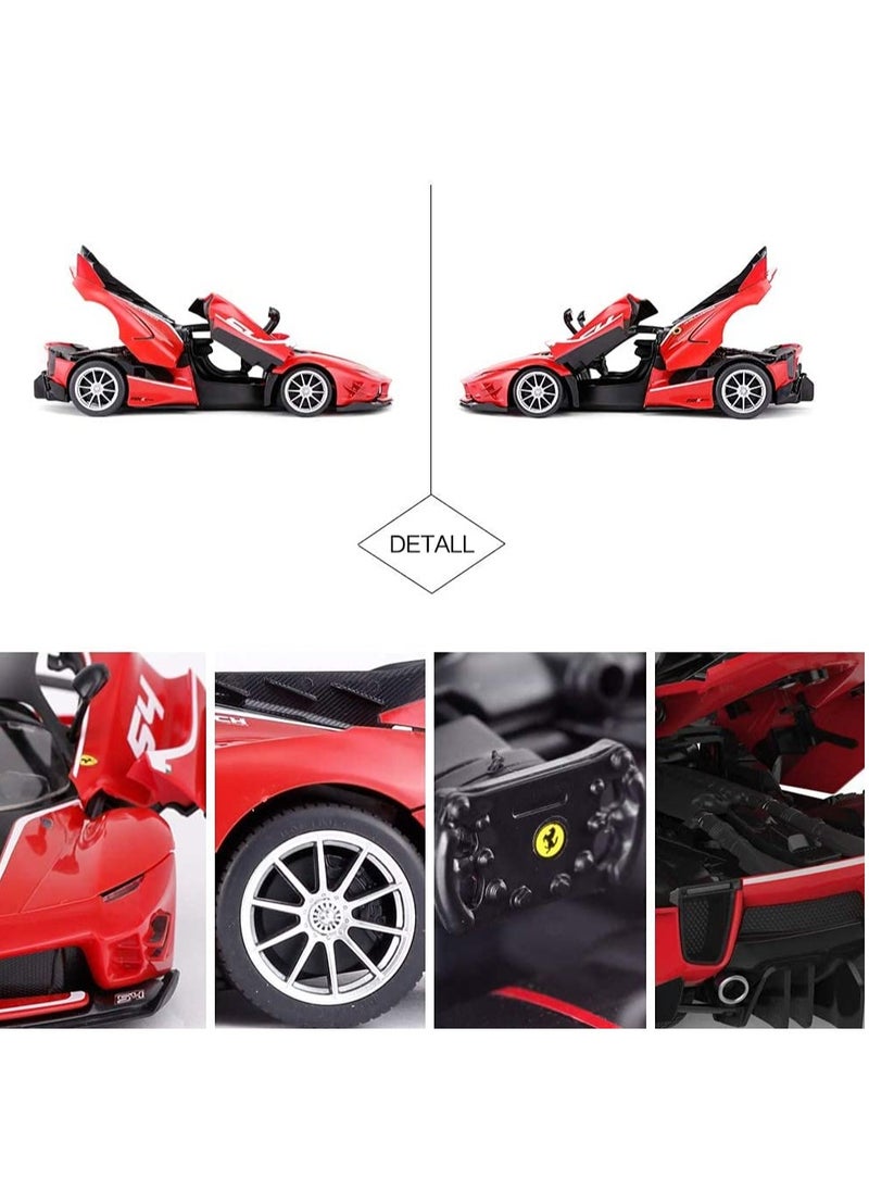 RC Car Kits to Build, 1/18 Ferrari FXX-K EVO Supercar Assembly Building Kit with Remote Controller, 92PCs, STEM Kits for Kids and Adult, Ages 8+