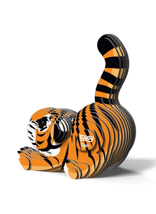 Tiger 3D Puzzle, 34 Piece Eco-Friendly Educational Toy Puzzles For Boys, Girls & Kids Ages 6+