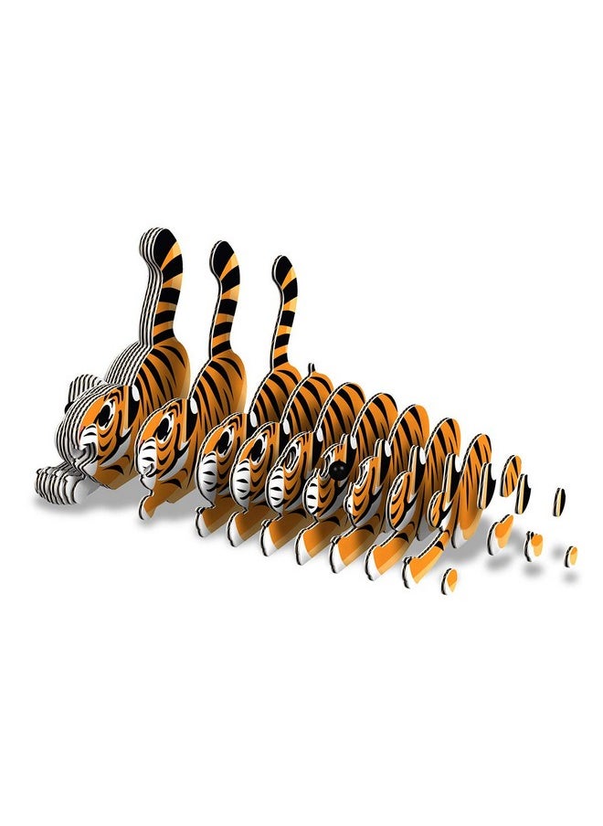 Tiger 3D Puzzle, 34 Piece Eco-Friendly Educational Toy Puzzles For Boys, Girls & Kids Ages 6+