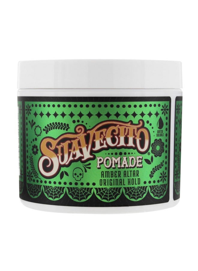 Amber Altar Original Hold Pomade Fall Edition 4 Oz - Medium Shine Water Based Wax Like Flake Free Hair Gel - Easy To Wash Out - All Day Hold For All Hairstyles