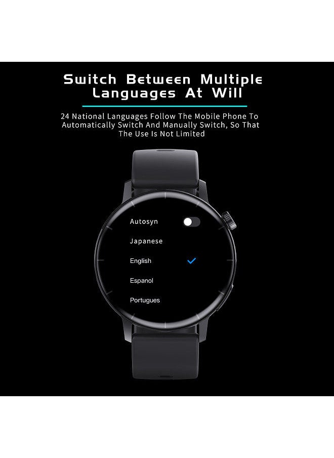 F22R Smart Watch Men BT Call Blood Sugar Calculator Body Temperature Monitor IP67 Waterproof Sport Smartwatch Black