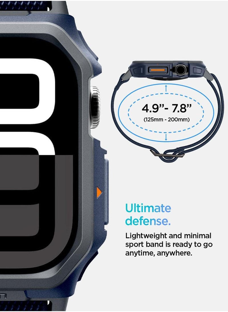 Lite Fit Pro for Apple Watch Series 10 (46mm) Case with Band - Navy Blue