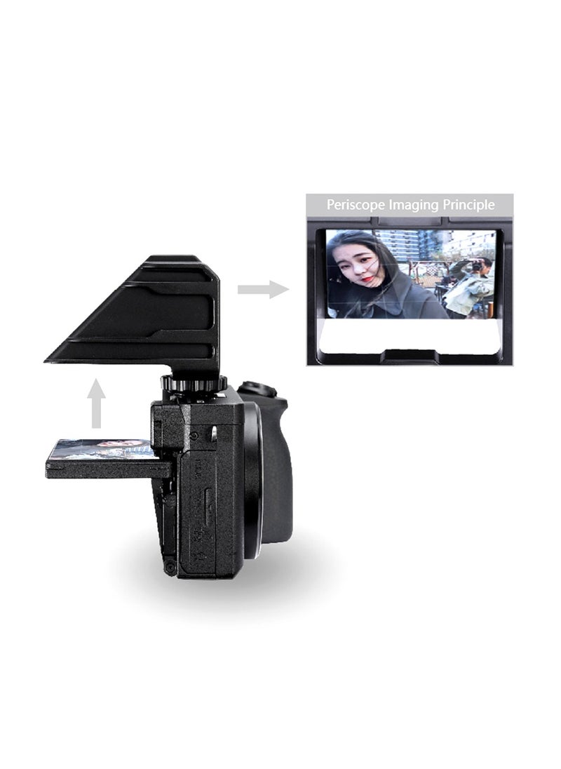 Vlog Selfie Flip Screen with Cold Shoe for Mirrorless Camera for Video Youtuber