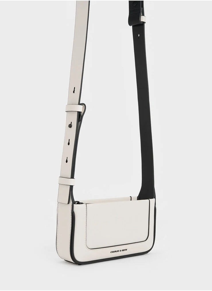 CHARLES & KEITH Daylla Shoulder Bag & Crossbody Bag - Cream